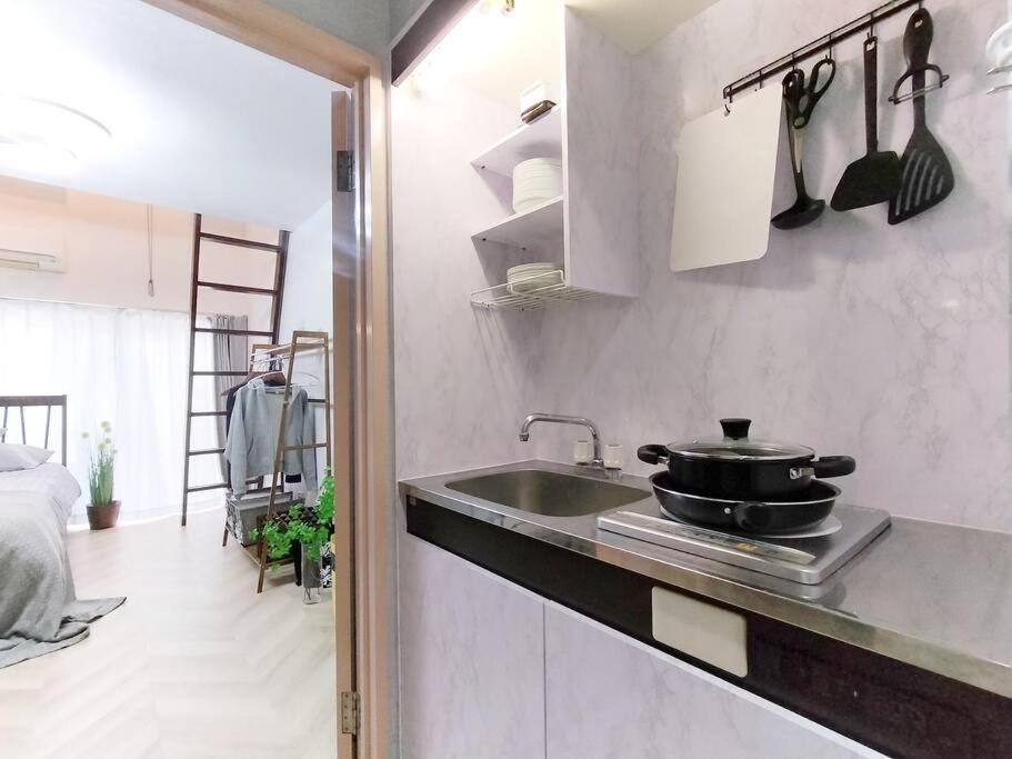 202 Shinjuku Center- 10mins From Shinjuku St A- 2mins Okubo- Max6p-2room-涉谷六本木银座直达 Apartamento Tokio